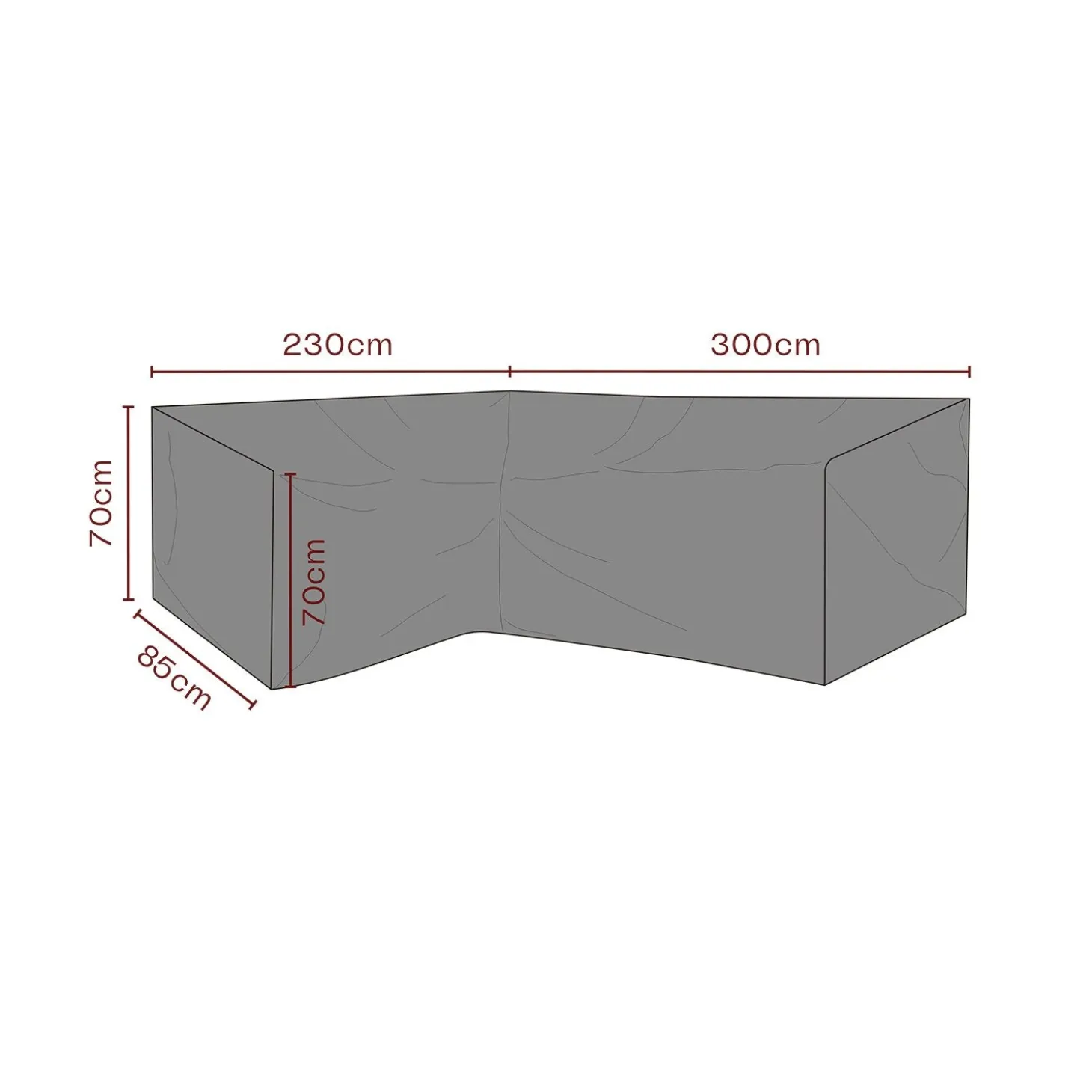 Möbelskydd till HörnSoffa Andas 300/230x85x70 cm