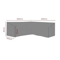 Möbelskydd till HörnSoffa Andas 220/220x105x80 cm