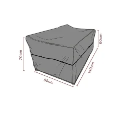 Möbelskydd till Soffa Svart 210x95x80 cm Andas