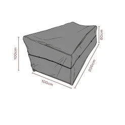 Möbelskydd till Soffa Svart 200x100x100 cm Andas