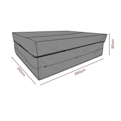 Möbelskydd till Soffgrupp 280x210x80 cm