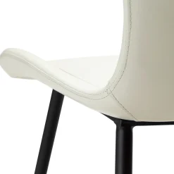 Medusa Stol Bone White Art.Leather, Black