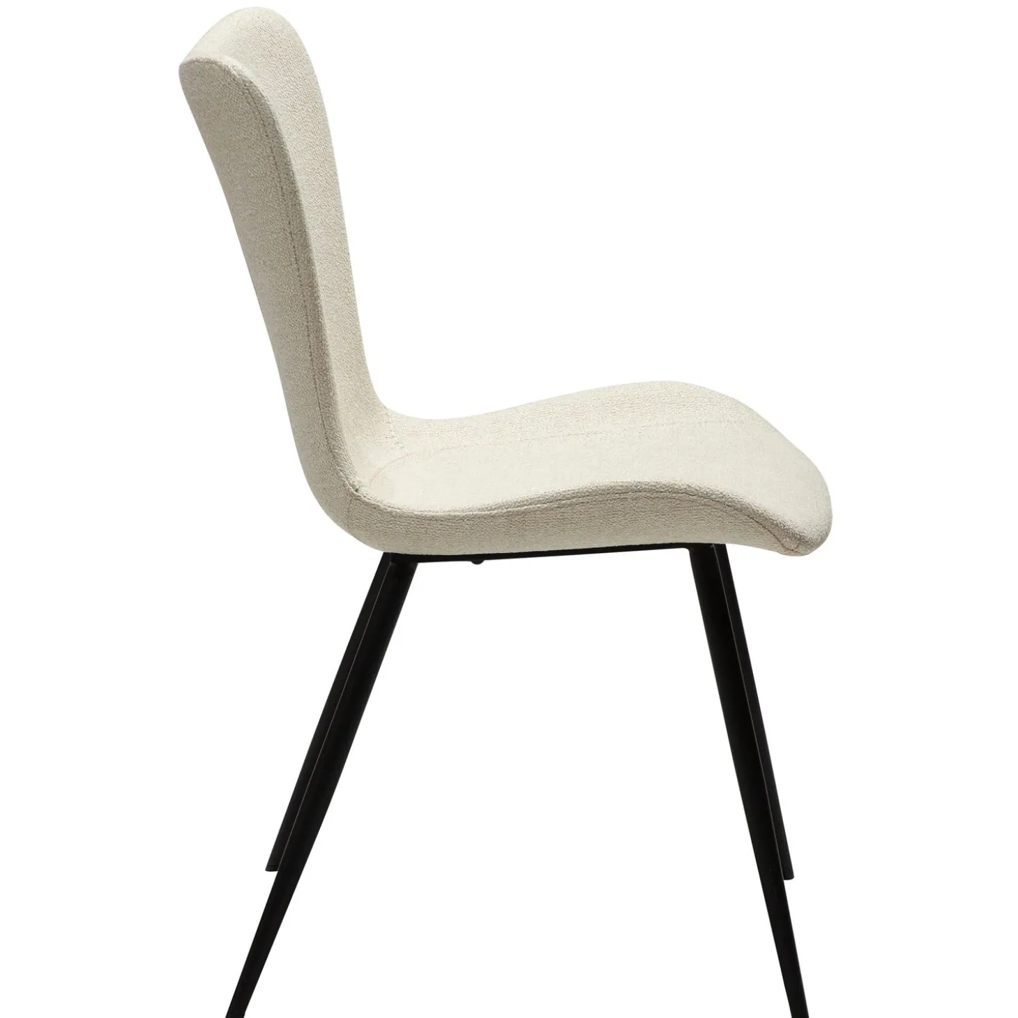 Medusa Stol Simply Beige Bouclé, Black