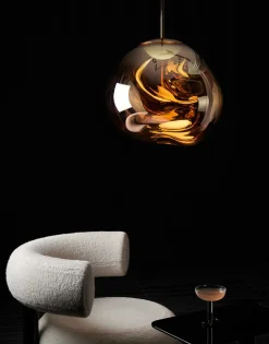 Melt Taklampa Medium Gold