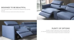 Meraviglia B995 2-Sits Reclinersoffa med mugghållare