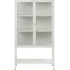 Milano Skåp 160 cm höga ben Glas Greige