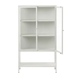 Milano Skåp 160 cm höga ben Glas Greige