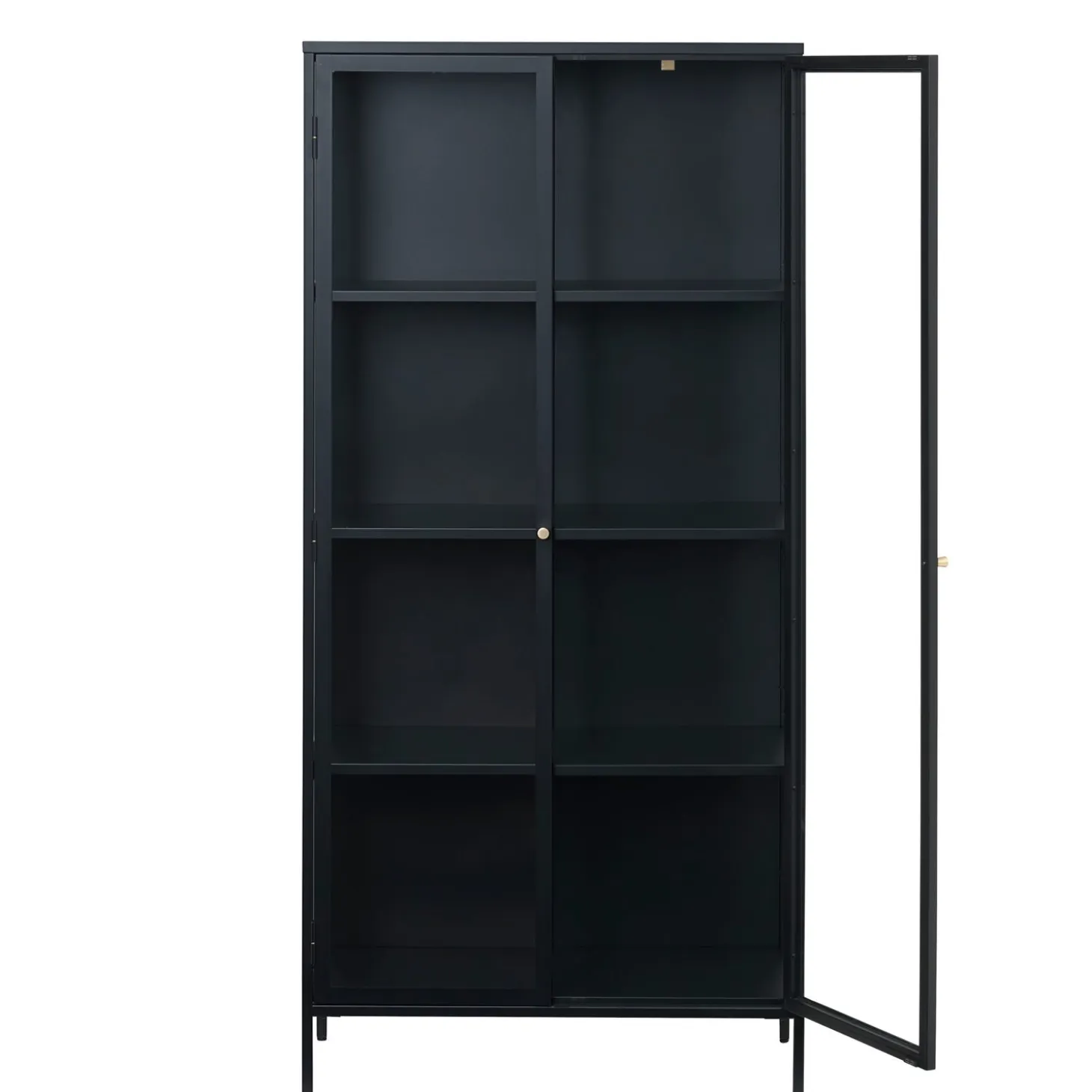 Milano Skåp 190 cm svart Glas