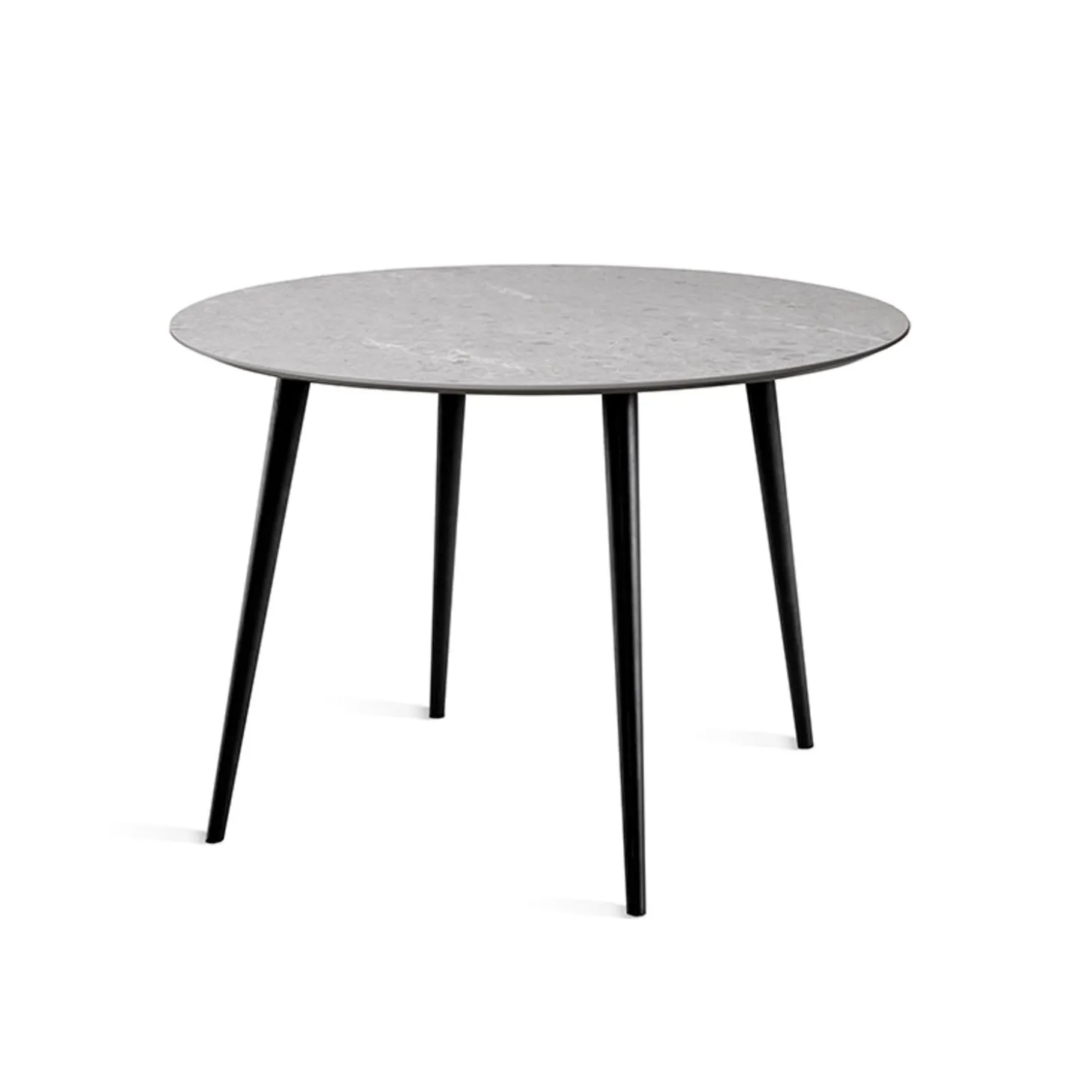 Miles Matbord Ø 110 cm Sandstenslaminat, Fyra träben