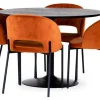 Miles Matbord Runt 110 cm Svart Ask / Svart