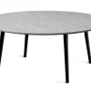 Miles Soffbord Ø 110 cm Sandstenslaminat, Fyra träben