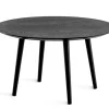 Miles Soffbord Runt 80 cm Svart Ask / 4-Ben Svart
