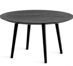 Miles Soffbord Runt 80 cm Svart Ask / 4-Ben Svart