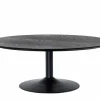 Miles Soffbord Runt 110 cm Svart Ask / Svart