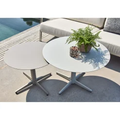 Mill Soffbord Runt Ø75 cm Pearl White