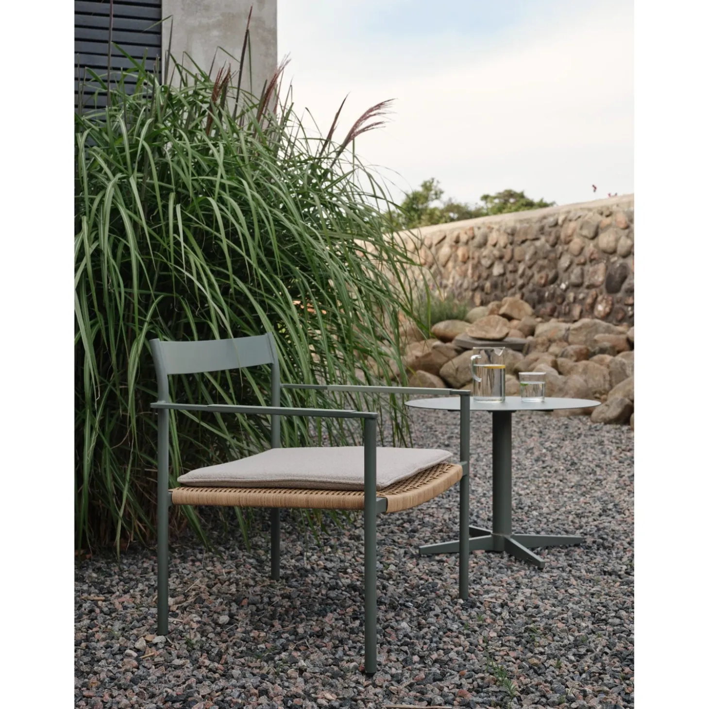 Mill Utesoffbord Nordic Green, 75x49 cm
