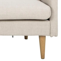 Milly 2-sits med schäslong Basel tyg Beige