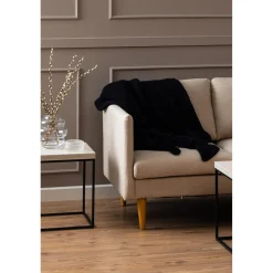 Milly 2-sits med schäslong Basel tyg Beige