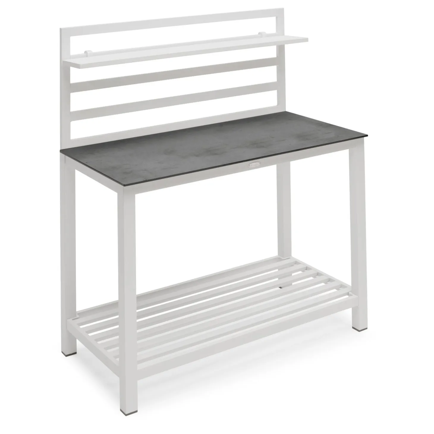 Åminne Aluminium Bänk Utekök Vit