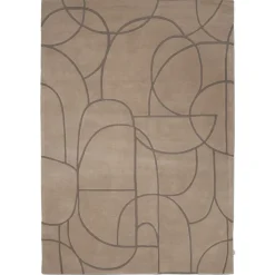 Modern Abstract Matta Beige