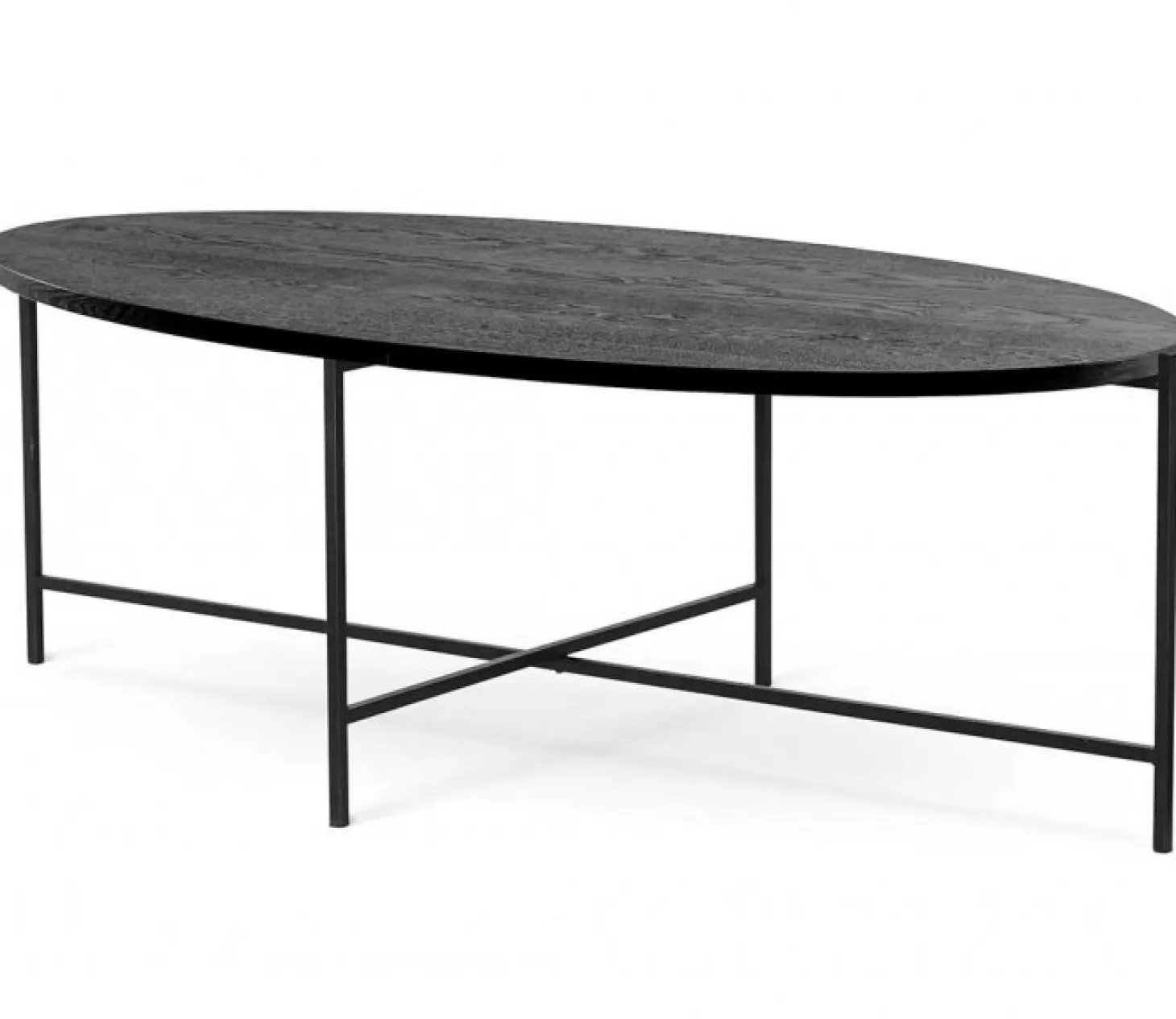 Monza Soffbord 140cm Ellips Svart
