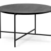 Monza Soffbord 80cm Rund Svart