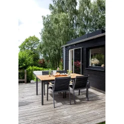 Mood Extreme Trädgårdsbord i Teak/Antracit Aluminium 167x100 cm