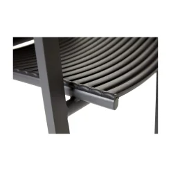 Mood Extreme Trädgårdsstol i Teak och Antracit Aluminium Smala lameller