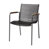 Mood Trädgårdsstol i Teak och Aluminium Svart