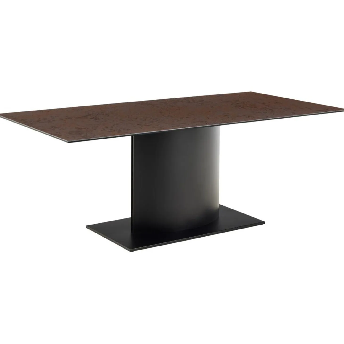 Murcia Matbord 200x100 cm Keramik Rostbrun