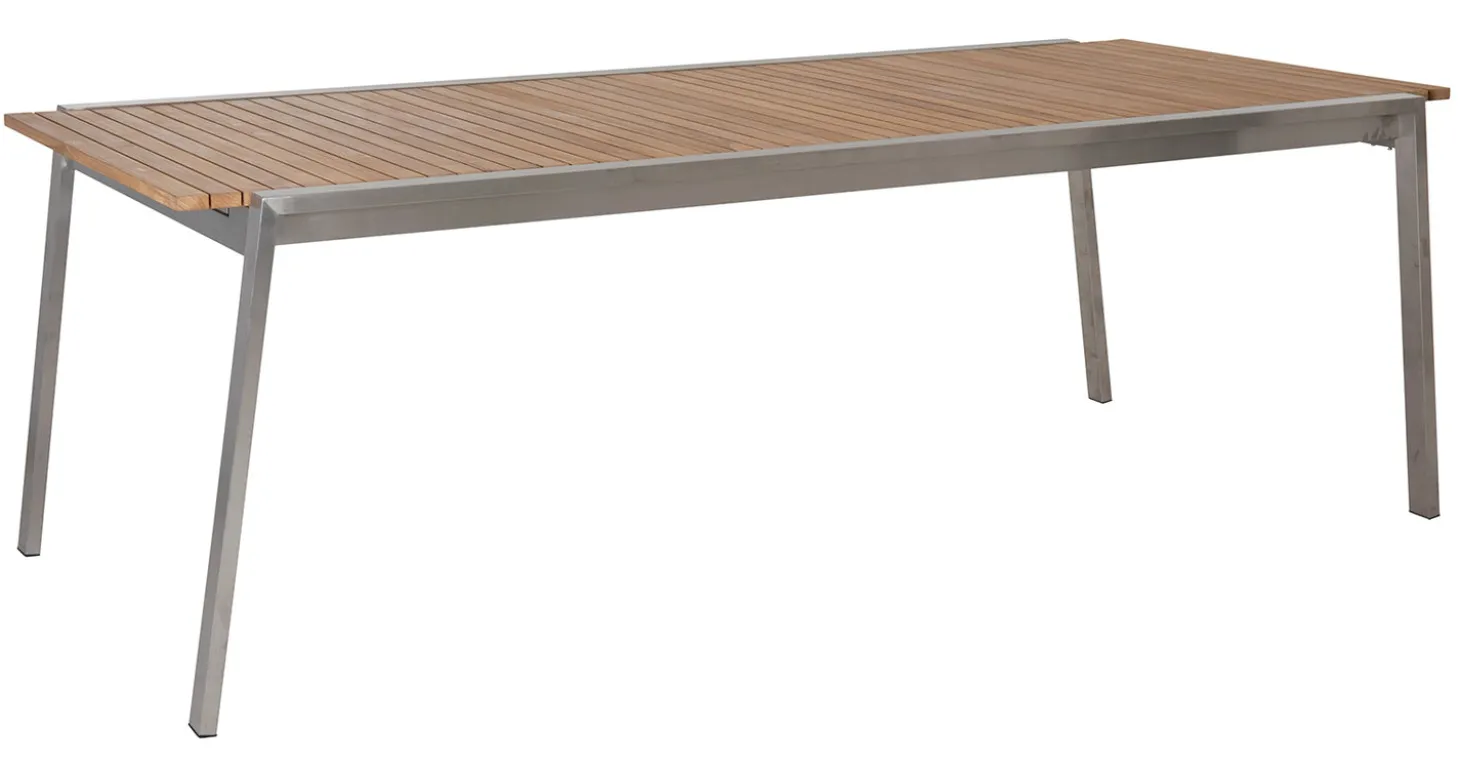 Naos Matbord 220-320 cm Rostfritt / Teak
