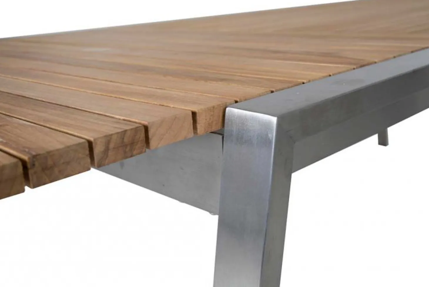Naos Matbord 220-320 cm Rostfritt / Teak