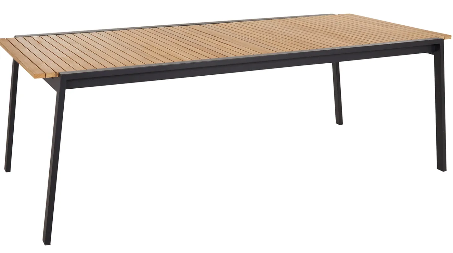 Naos Matbord 220-320 cm Svart/Teak