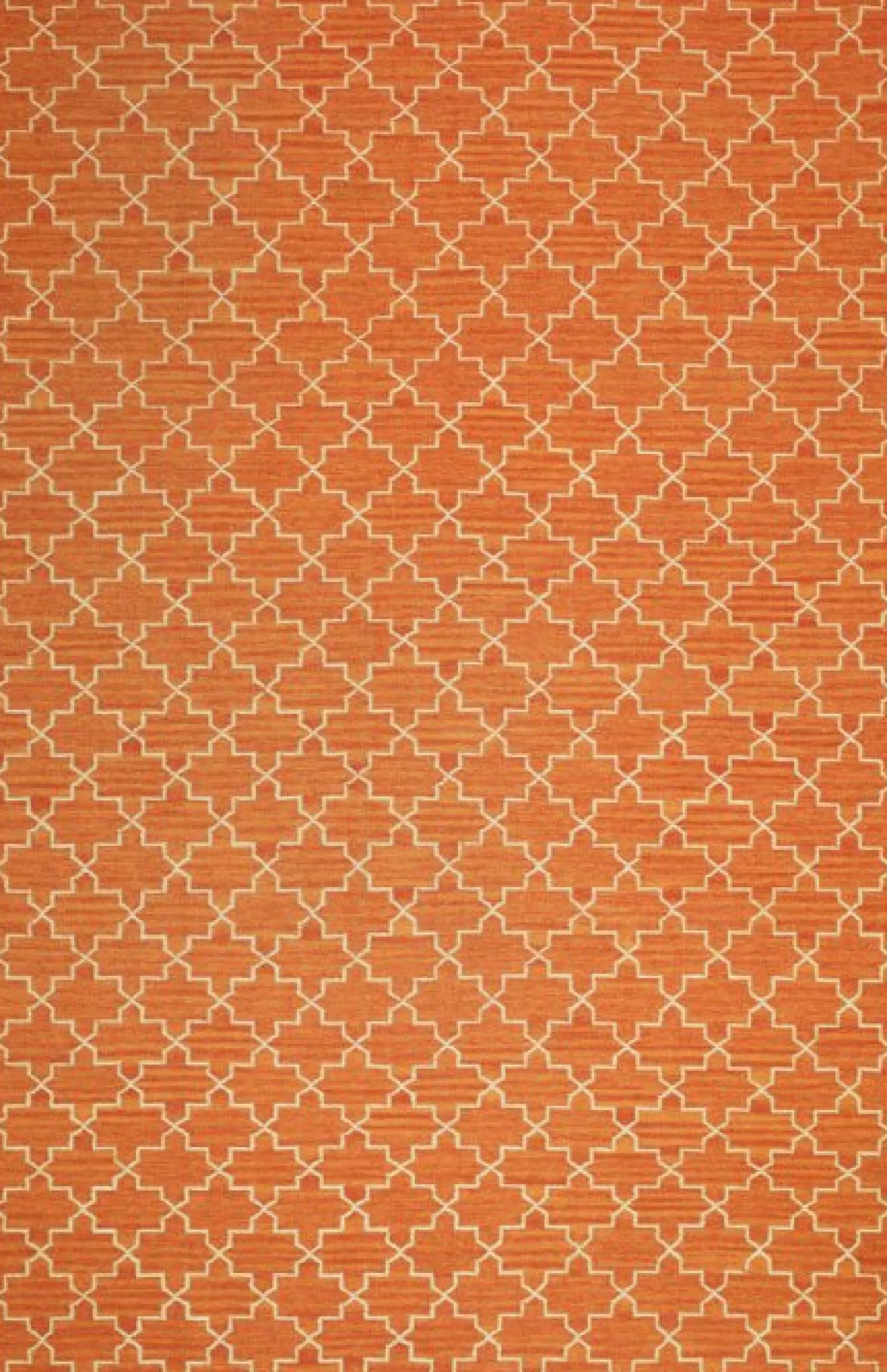 New Geometric Ullmatta Orange Melange/Off White