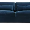 New York 3-sits Soffa Classic Velvet Dark Blue