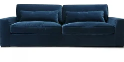 New York 3-sits Soffa Classic Velvet Dark Blue