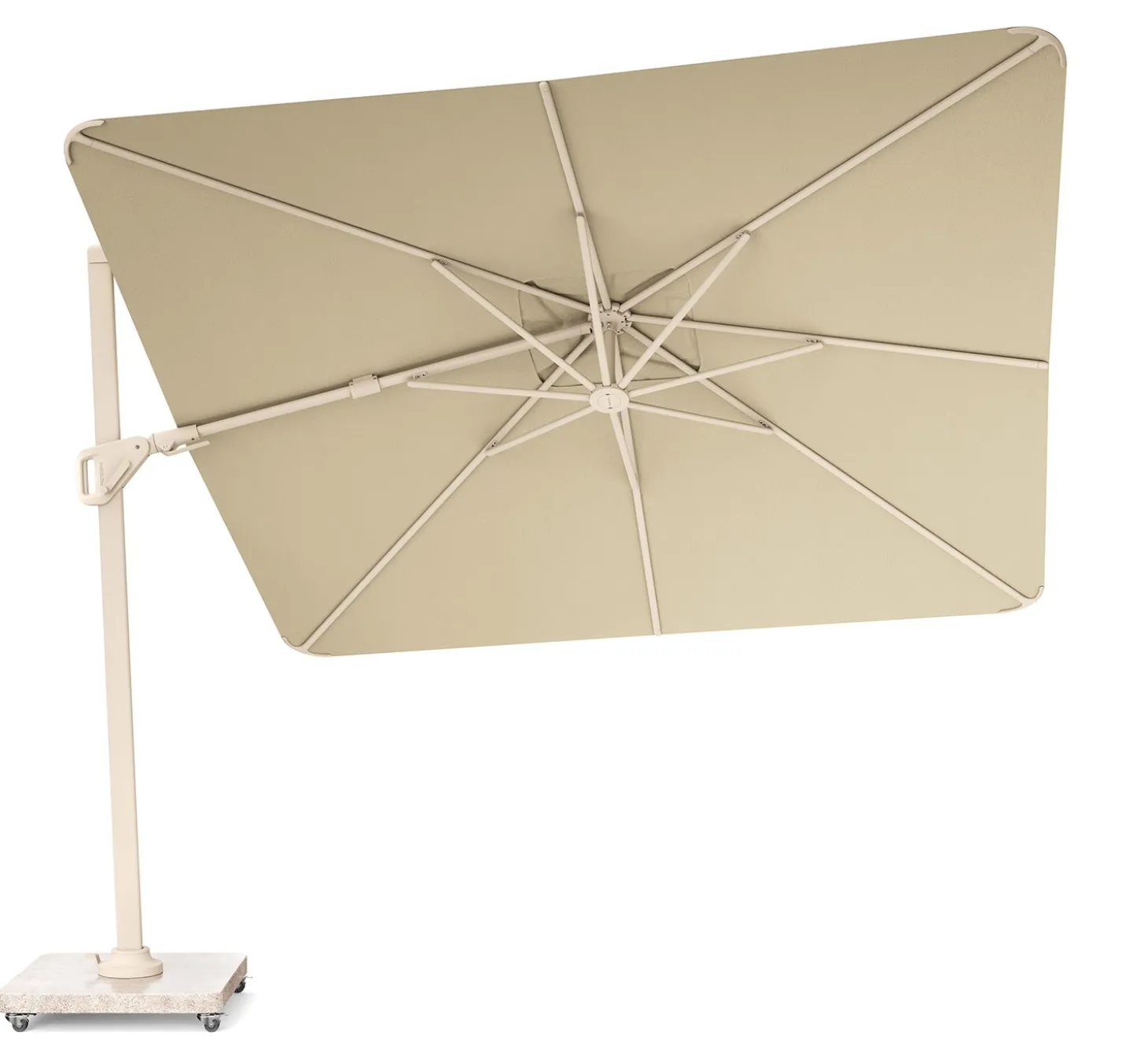 Nexus T2 Frihängande Parasoll 300x300 Sandstone / Champagne