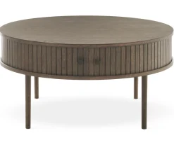 Nilo Soffbord Rund 90 cm Brun Ek