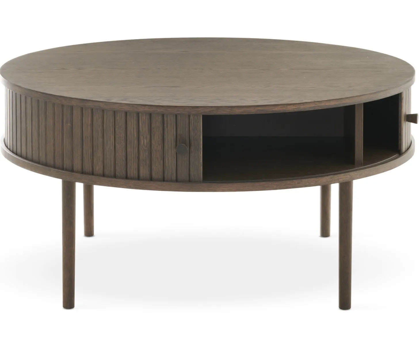 Nilo Soffbord Rund 90 cm Brun Ek