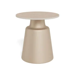 Nimbus Sidobord Keramik Beige 45 cm Runt