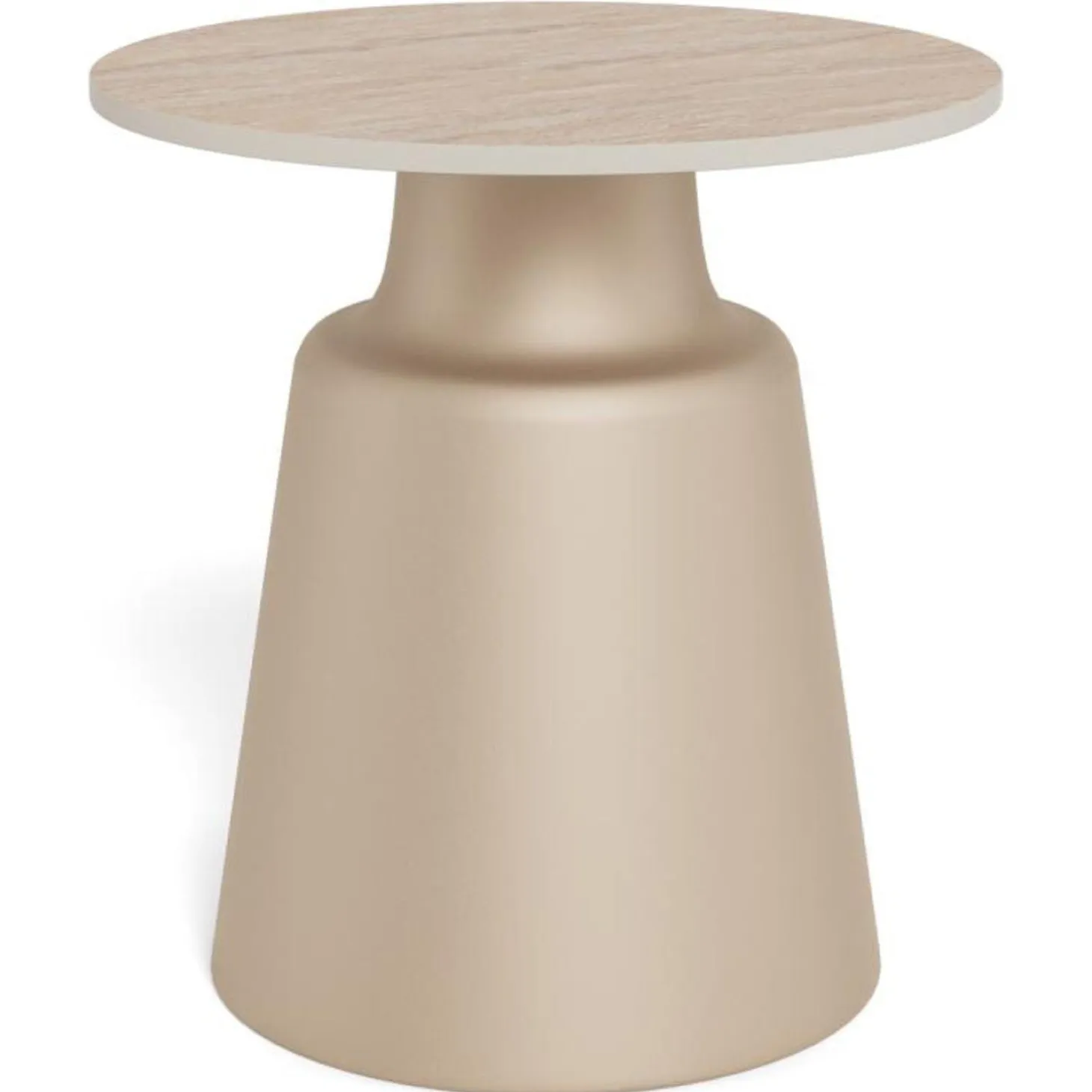 Nimbus Sidobord Keramik Beige 45 cm Runt