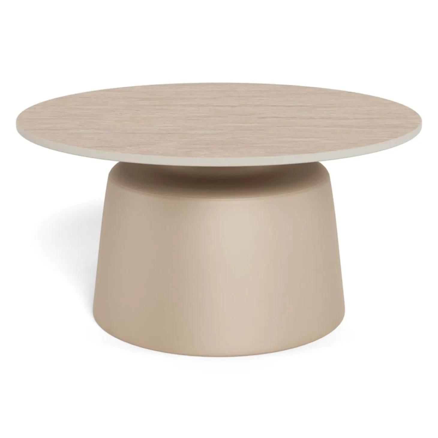 Nimbus soffbord Keramik Beige 70 cm Runt