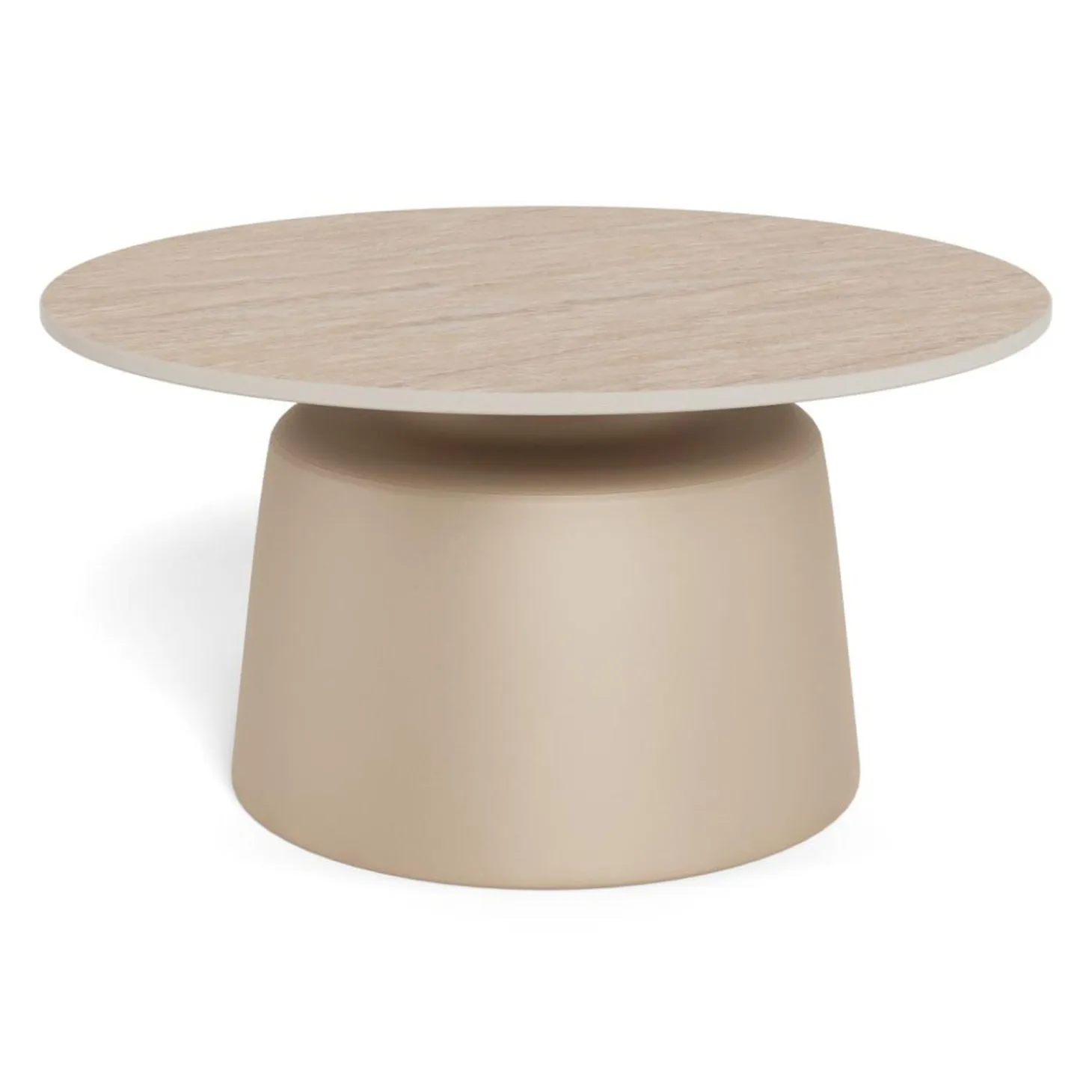 Nimbus soffbord Keramik Beige 70 cm Runt