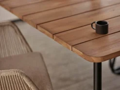 Nolli Matbord 175x90 cm Svart/Teak