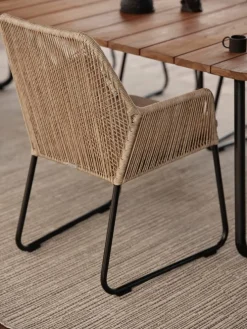 Nolli Matbord 175x90 cm Svart/Teak