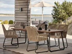 Nolli Matbord 225x90 cm Svart/Teak