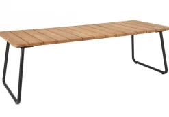 Nolli Matbord 225x90 cm Svart/Teak