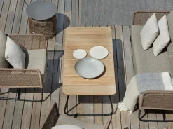 Nolli Soffbord 140x70 cm Svart/Teak