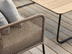 Nolli Soffbord 140x70 cm Svart/Teak