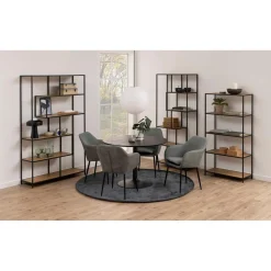 Notting Hill Bokhylla Asymmetrisk 185x77x35 cm Ek